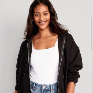 Old navy Classic black zip up hoodie- NWT!